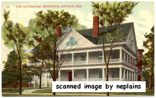 NEBRASKA Lincoln Governor S Mansion 1908