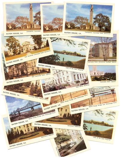 LOUISIANA Baton Rouge - Souvenir Packet of 17 Miniature Views
