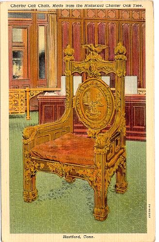 The Hartford Insurance Address >> CONNECTICUT Hartford - Charter Oak Chair 1937 The Hartford Insurance Address >> CONNECTICUT Hartford - Charter Oak Chair 1937